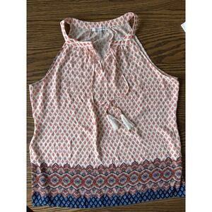 Rose and Olive Women's Boho / Hippie / Retro Sleeveless Tank Top Size XL